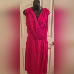 Sz 10 Red Side-zip Dress, Jones New York